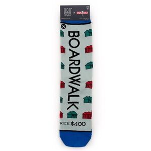 Odd Sox Monopoly Crew Socks Mens Womens Hasbro Game Gift Boardwalk Park Place
